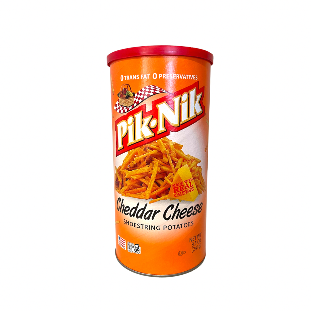 Pik Nik - Cheddar Cheese Shoestring Potatoes - 241g - Lynne's Food Cravings
