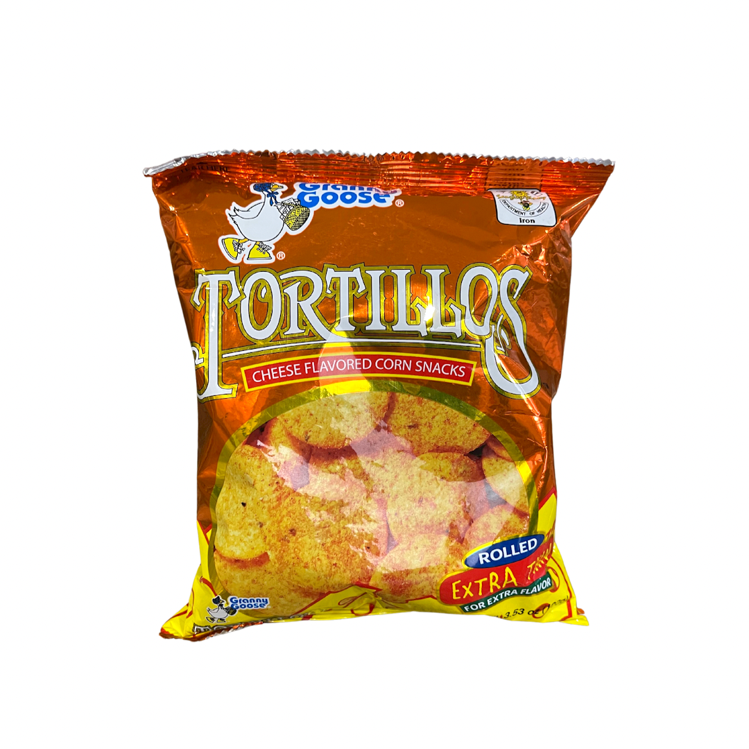 Granny Goose - Tortillos Cheese Flavored Corn Snack - 100g - Lynne's Food Cravings