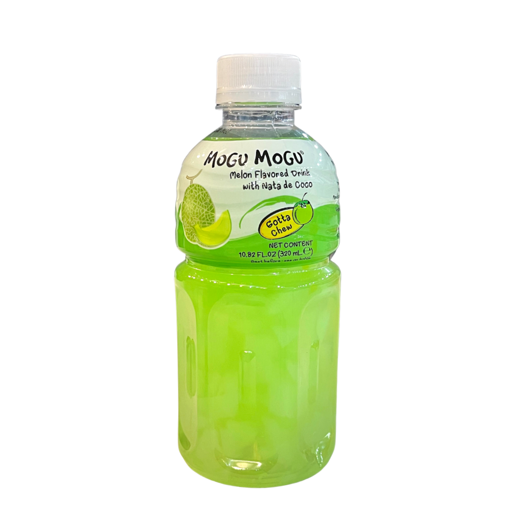 Mogu Mogu - Melon Flavored Drink with Nata De Coco - 320mL - Lynne's Food Cravings