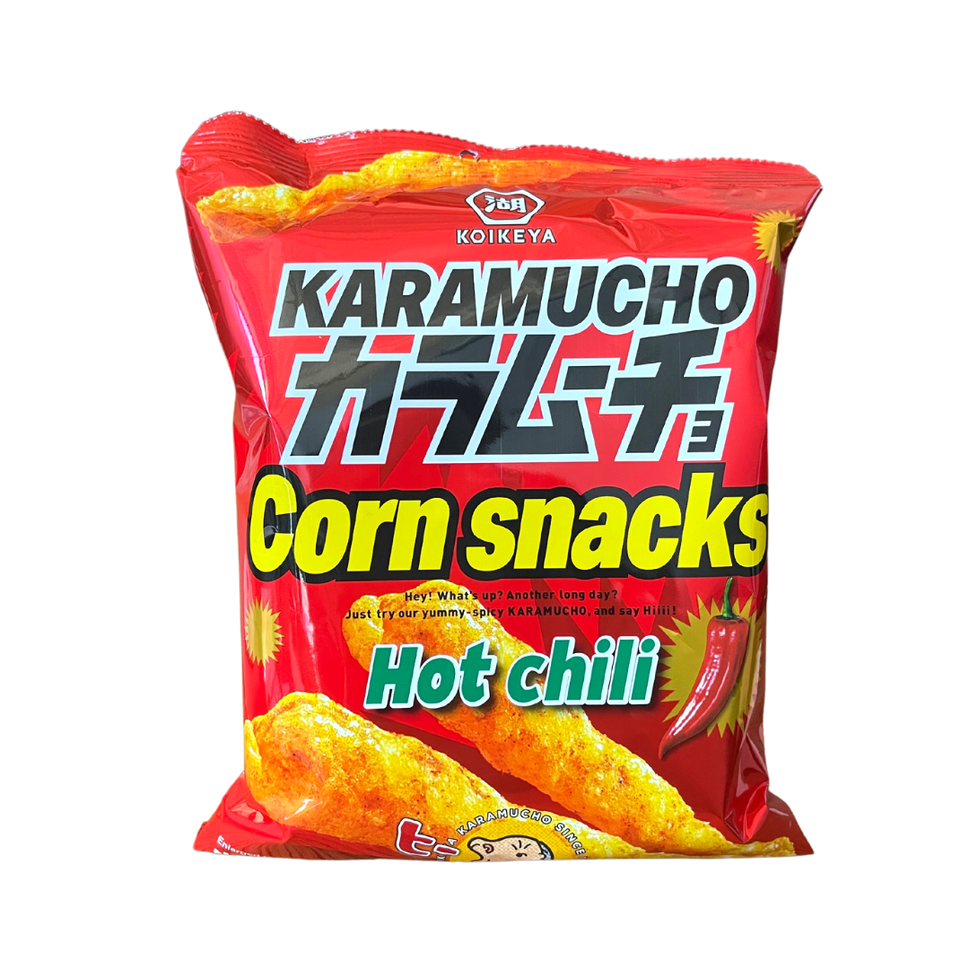 Koikeya - Karamucho Corn Snacks Hot Chili - 2.3oz - Lynne's Food Cravings