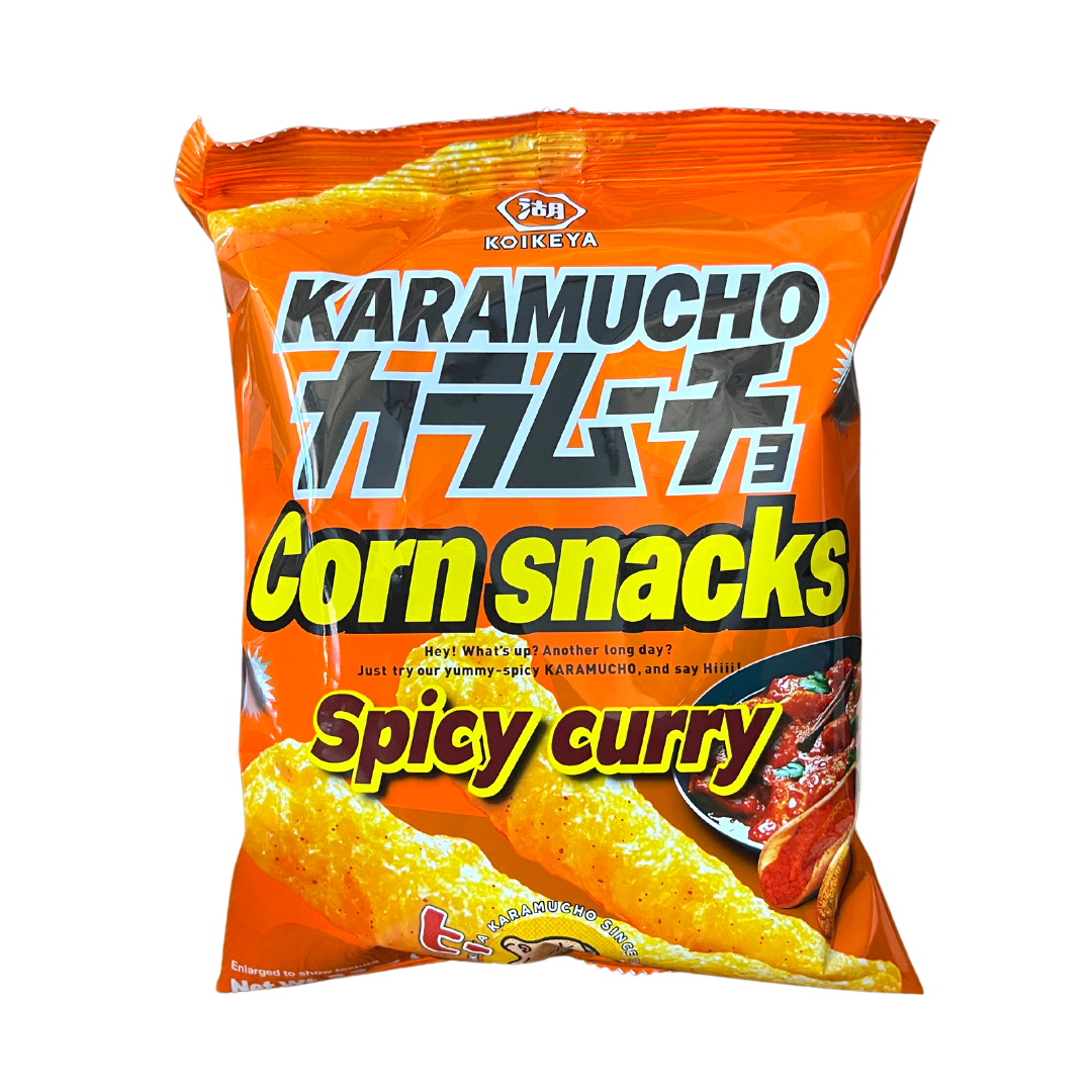 Koikeya - Karamucho Corn Snack Spicy Curry - 2.3oz - Lynne's Food Cravings