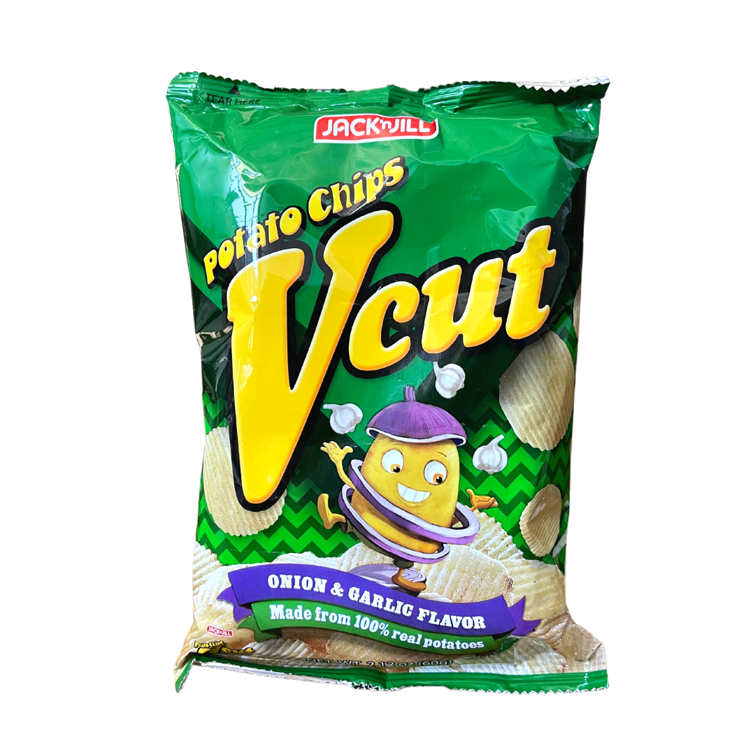 Jack 'N Jill - Vcut Potato Chips Onion and Garlic Flavor - 2.12oz (60g) - Lynne's Food Cravings