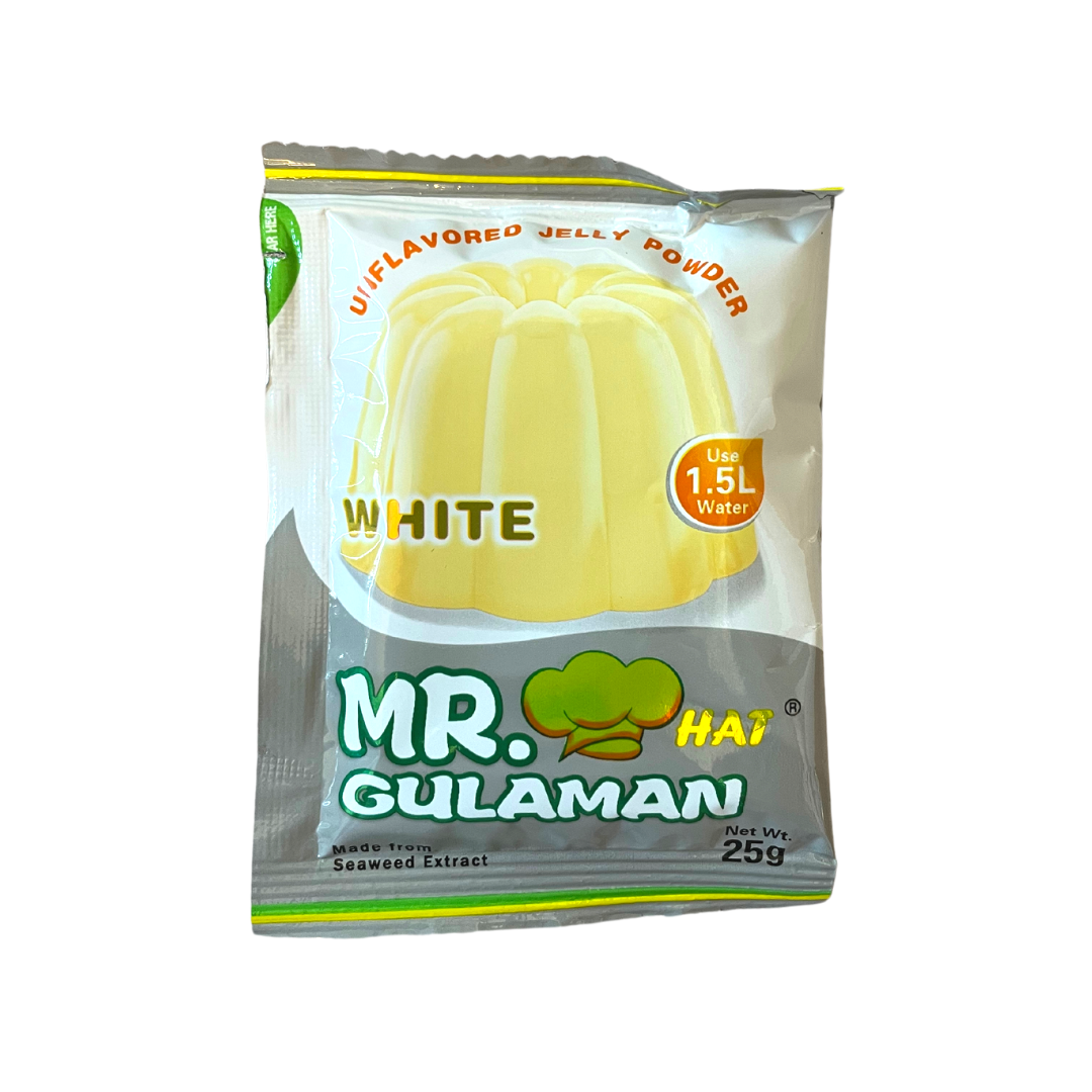 Mr. Hat Gulaman - Unflavored Jelly Powder (White) - 25g - Lynne's Food Cravings