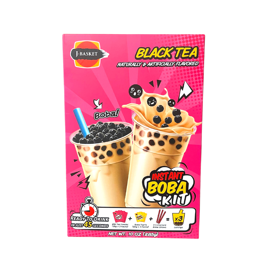 J-Basket - Instant Bobba Kit (Black Tea) - 10oz - Lynne's Food Cravings